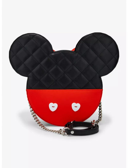 Mickey & Minnie Hearts Double Sided Crossbody Bag