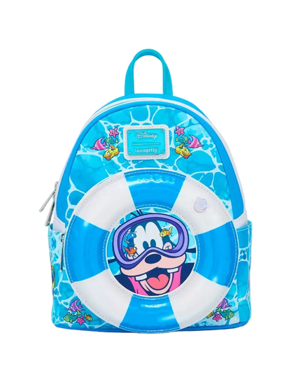 Backpack with cartoon character design on a white background