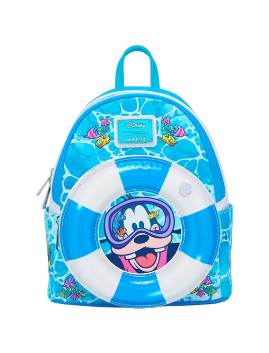 Backpack with cartoon character design on a white background