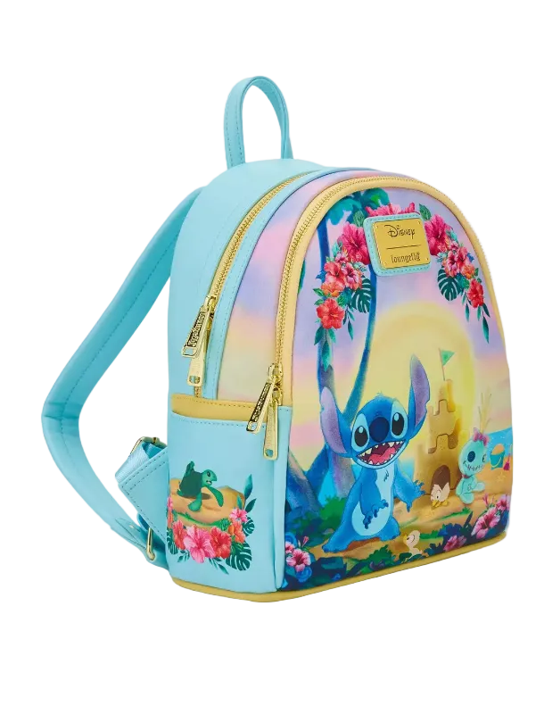 Backpack with cartoon character design on a white background