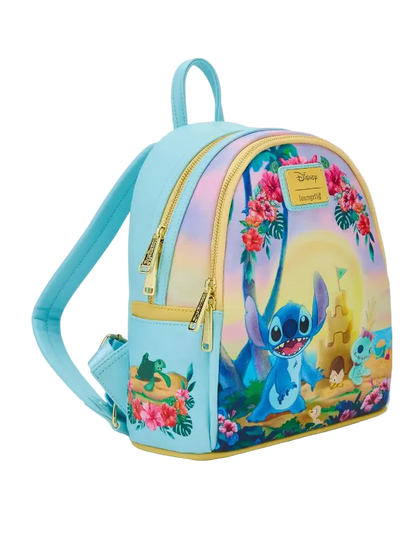 Backpack with cartoon character design on a white background