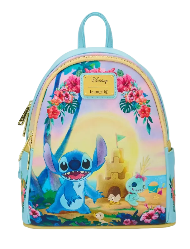Backpack with cartoon character design on a white background