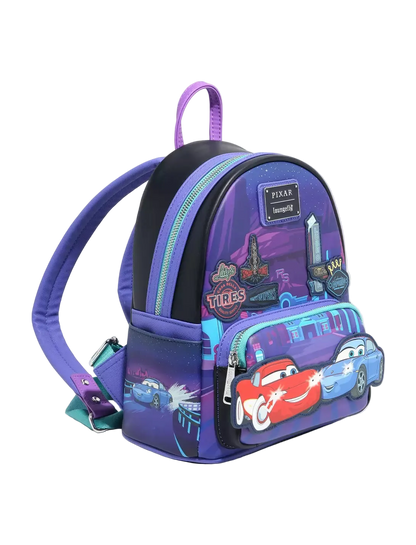 Lightning McQueen & Sally Nighttime Light-Up Mini Backpack Exclusive Loungefly Disney Pixar Cars