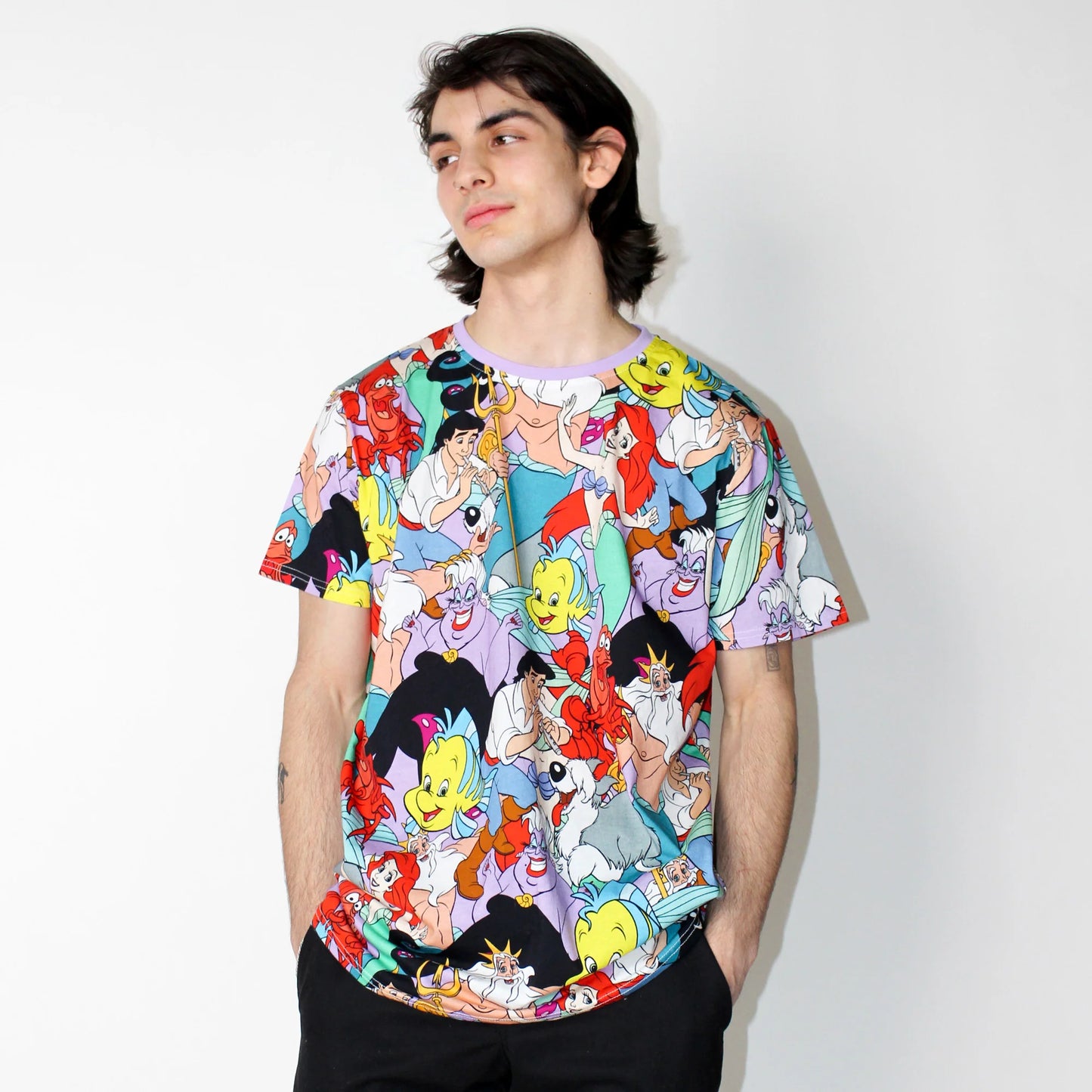 CakeWorthy Disney The Little Mermaid All Over Print T-Shirt