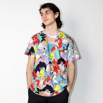 CakeWorthy Disney The Little Mermaid All Over Print T-Shirt