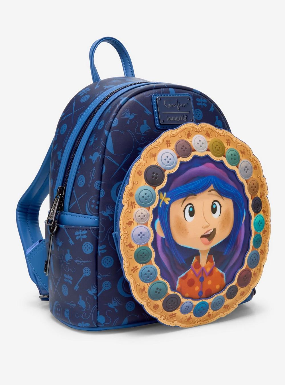 Coraline Button Frame Lenticular Mini Backpack side