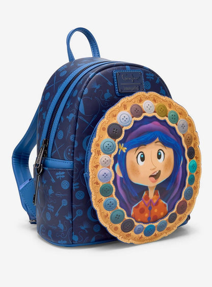 Coraline Button Frame Lenticular Mini Backpack side