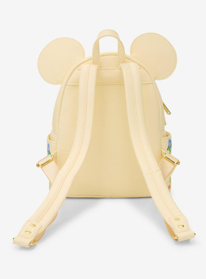 Minnie Mouse Orange Floral Ears Mini Backpack