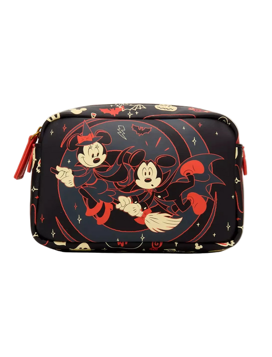 Mickey & Minnie Halloween Icons Glow-in-the-Dark Cosmetic Bag Exclusive
