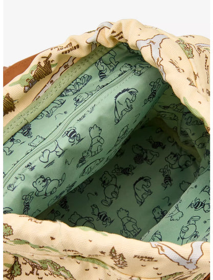Winnie the Pooh Hundred Acre Wood Map Buckle Strap Mini Backpack