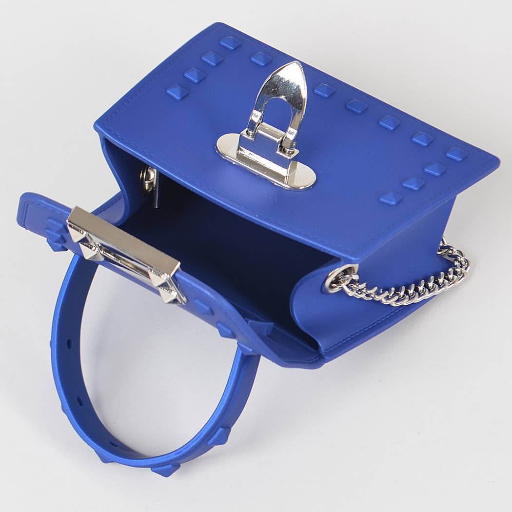Jelly Mini Handle Bag: Purple