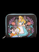 Alice in Wonderland Winter Drawing Mini Zipper Wallet front