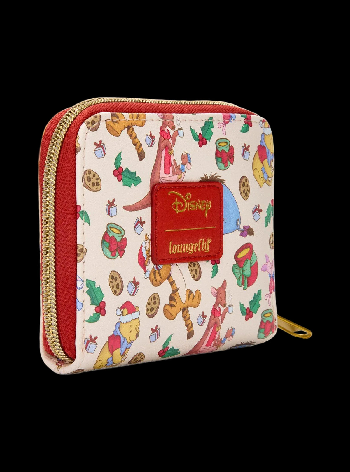 Winnie the Pooh Milk & Cookies Holiday Mini Zipper Wallet