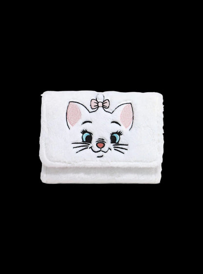 Aristocats Marie Fuzzy Mini Flap Wallet front