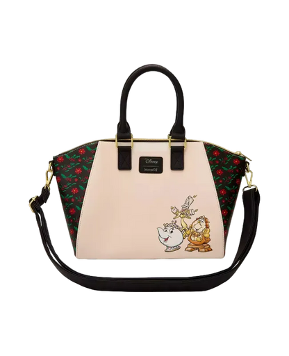 Handbag with cartoon characters on a white background