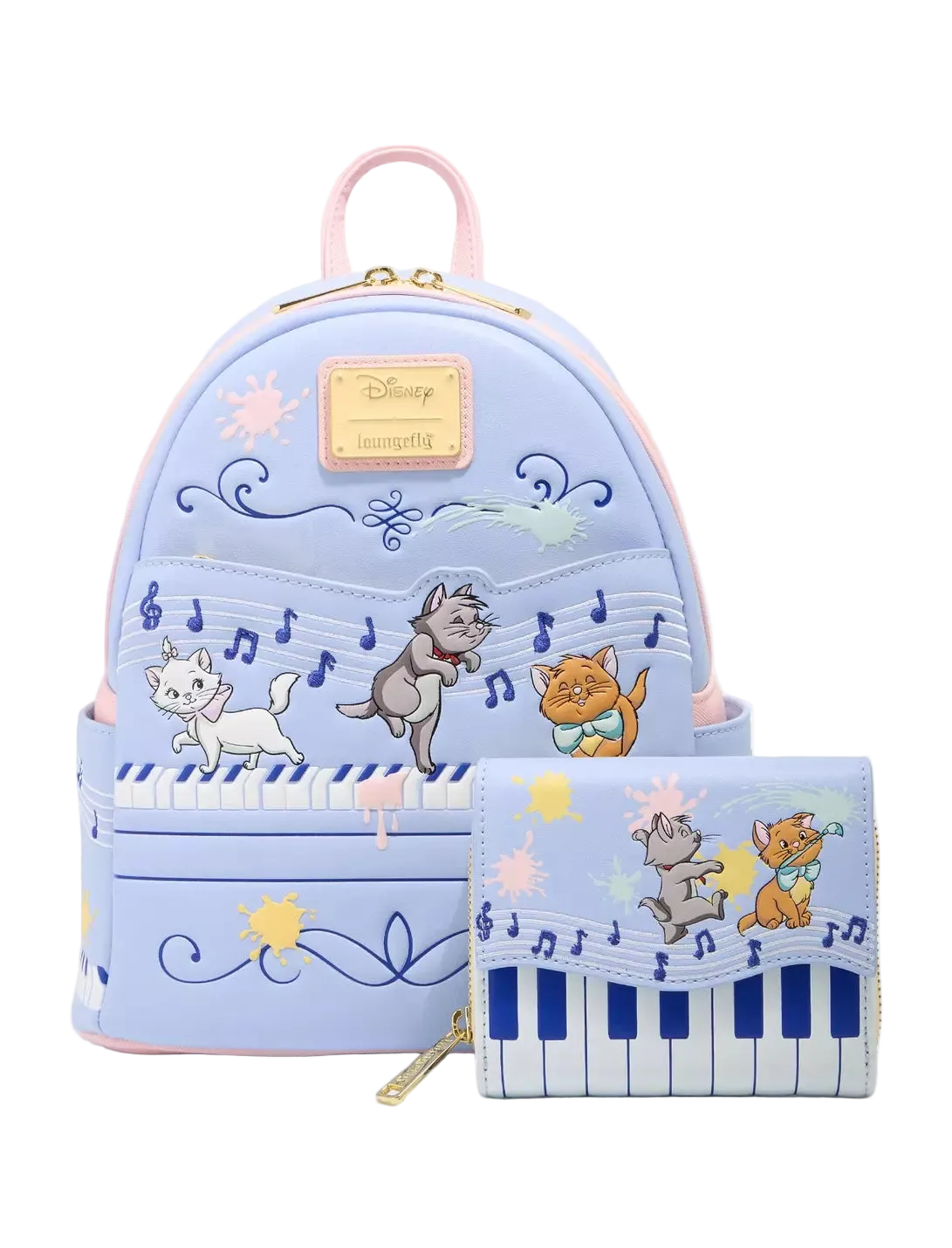 The Aristocats Kittens Piano Wallet Exclusive Loungefly Disney