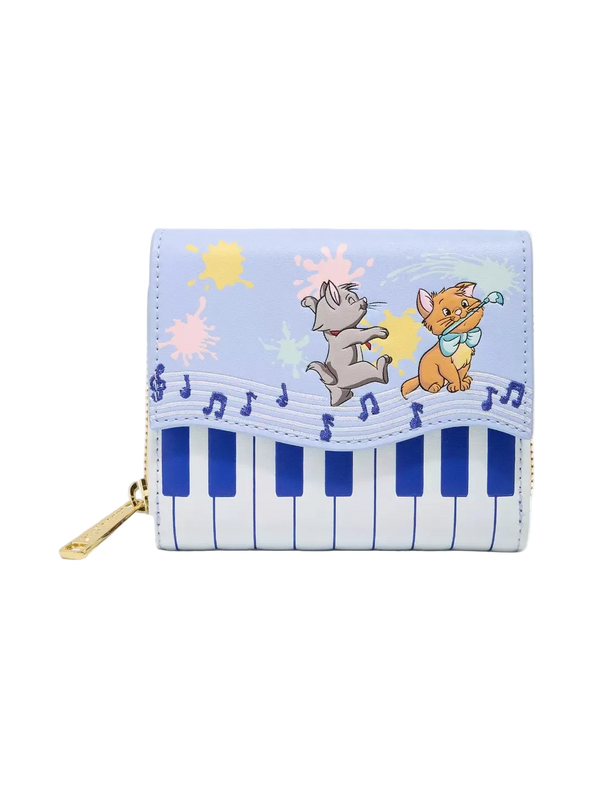 The Aristocats Kittens Piano Wallet Exclusive Loungefly Disney