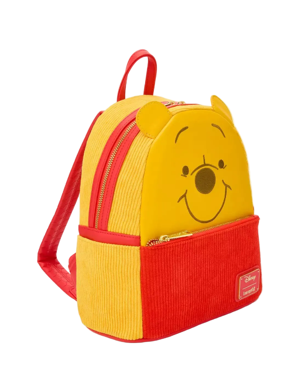 Backpack with a cartoon character design on a white background
