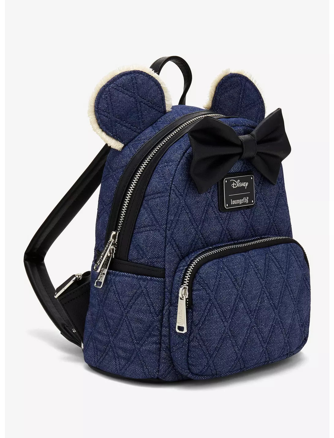 Minnie Mouse Denim Quilted Mini Backpack