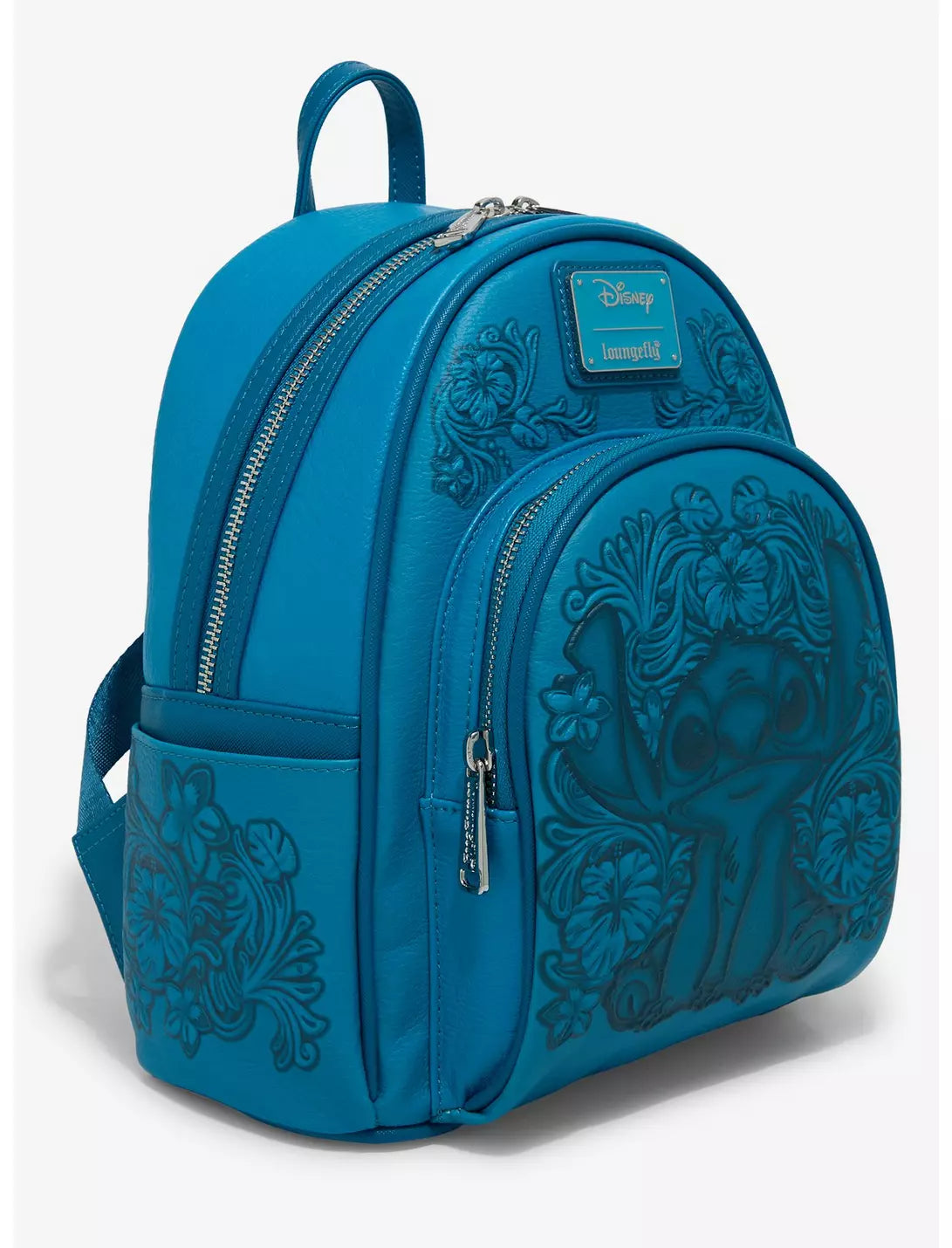 Loungefly Disney Lilo & Stitch Hibiscus Blue Mini Backpack