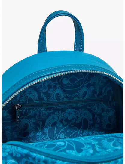 Loungefly Disney Lilo & Stitch Hibiscus Blue Mini Backpack
