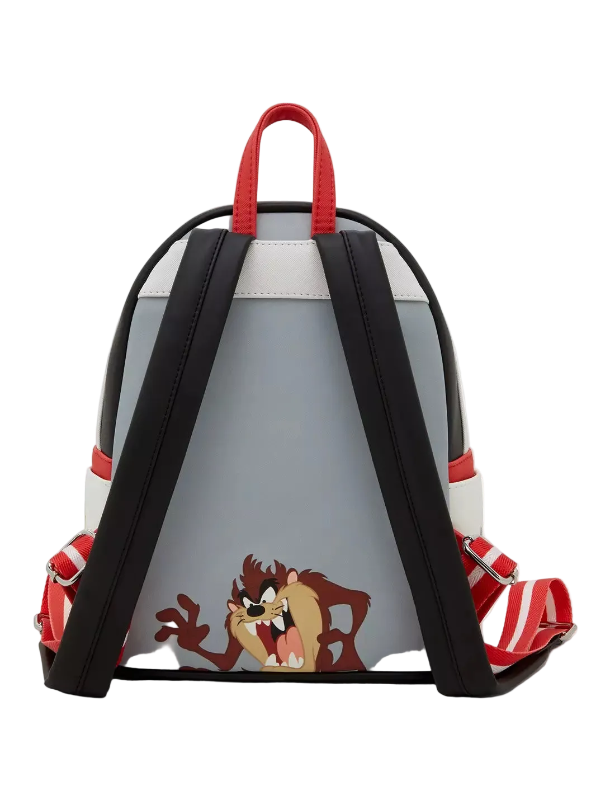Backpack with cartoon character design on a white background