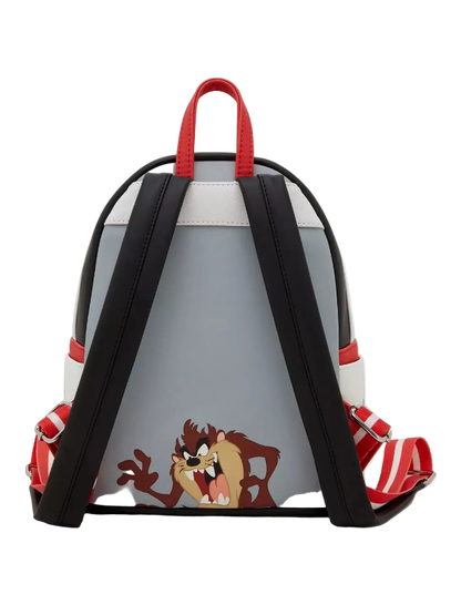 Backpack with cartoon character design on a white background
