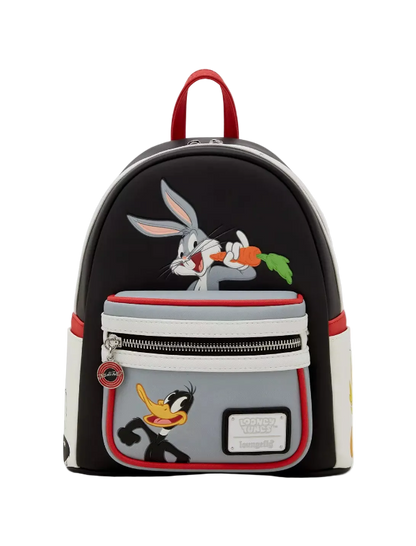 Backpack with cartoon character design on a white background