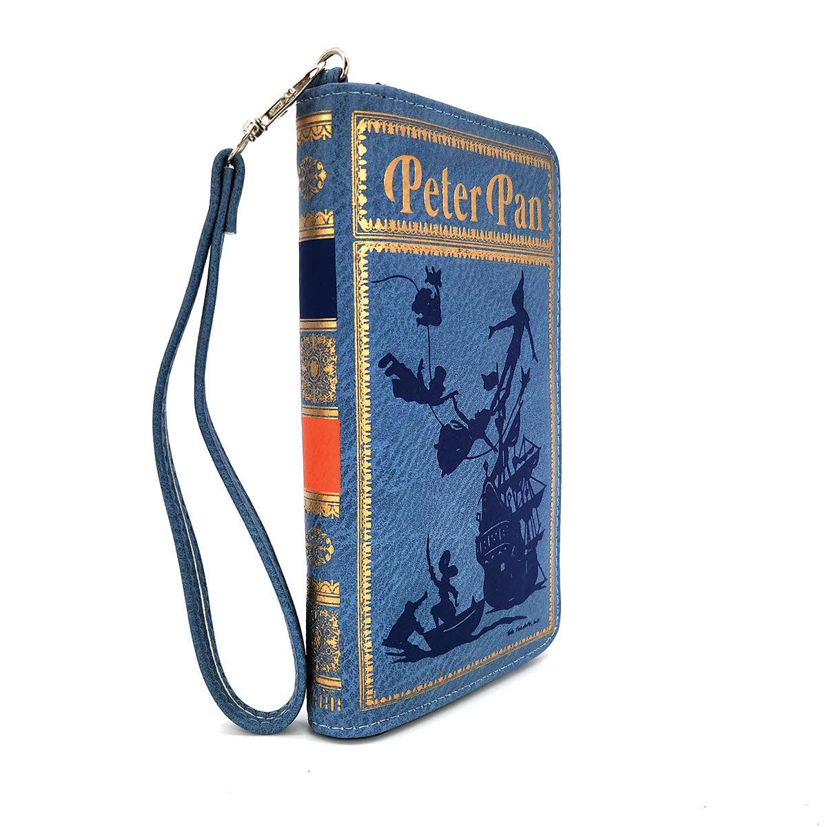The Peter Pan Wallet In Vinyl: Blue