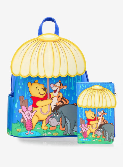 Winnie the Pooh Rainy Umbrella Scene Mini Backpack