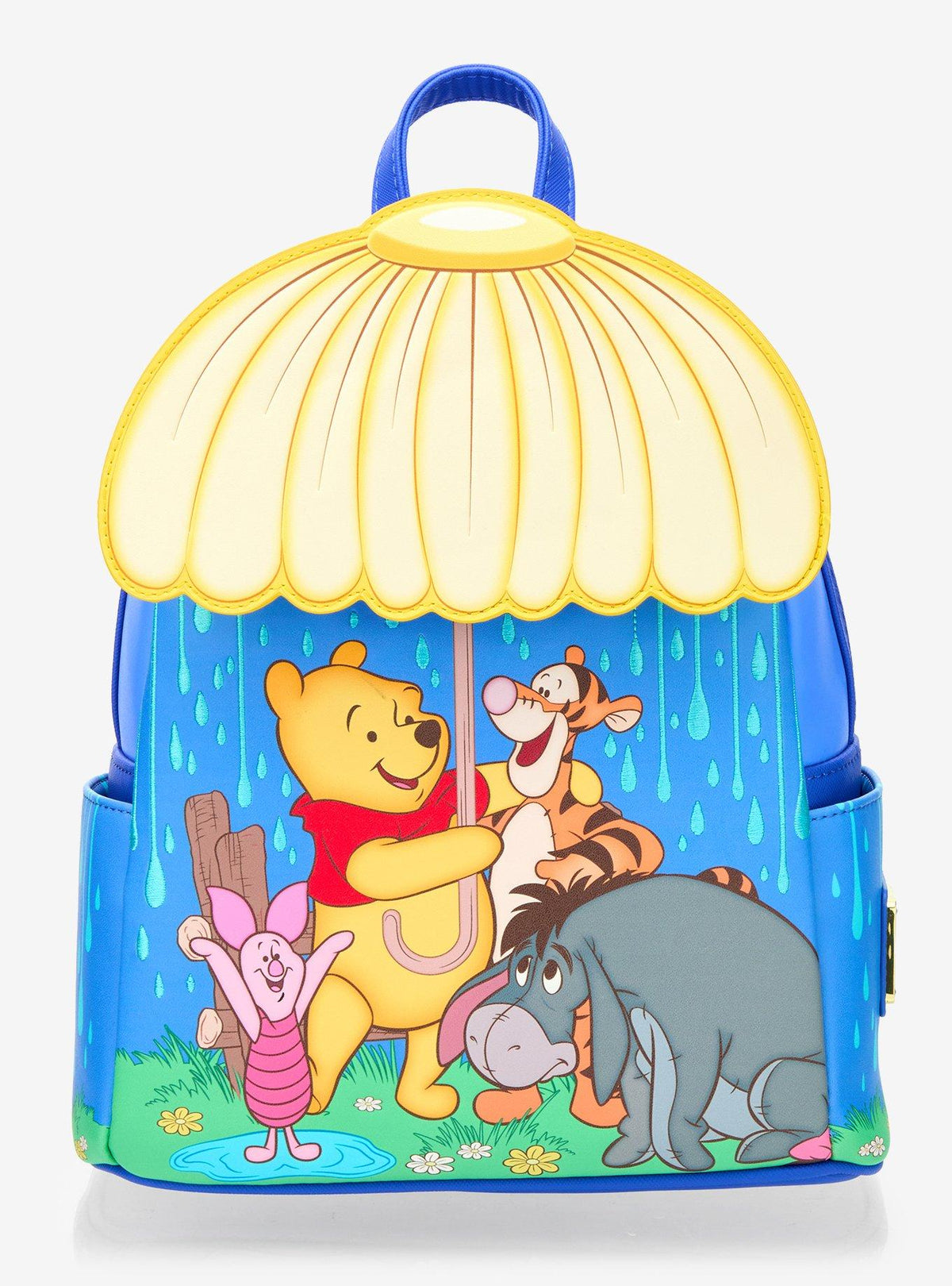 Winnie the Pooh Rainy Umbrella Scene Mini Backpack