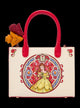 Beauty and the Beast Belle Stained Glass Portrait Crossbody Bag front