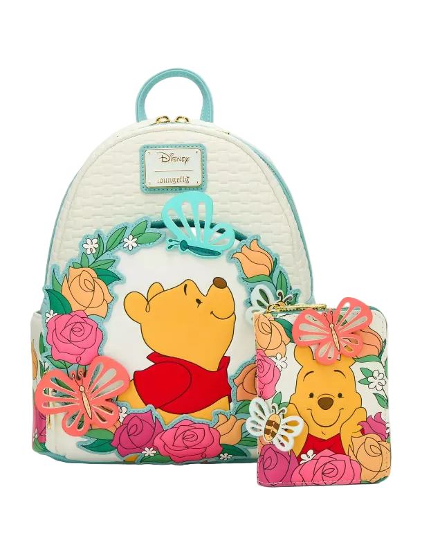 Winnie the Pooh Floral Mini Backpack Exclusive Loungefly Disney