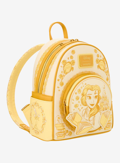 Belle Tonal Sketch Portrait Mini Backpack