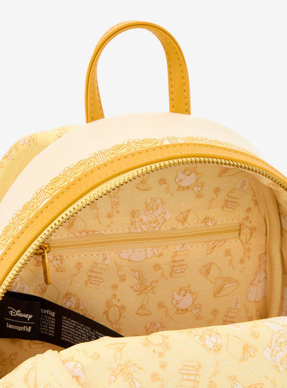 Belle Tonal Sketch Portrait Mini Backpack