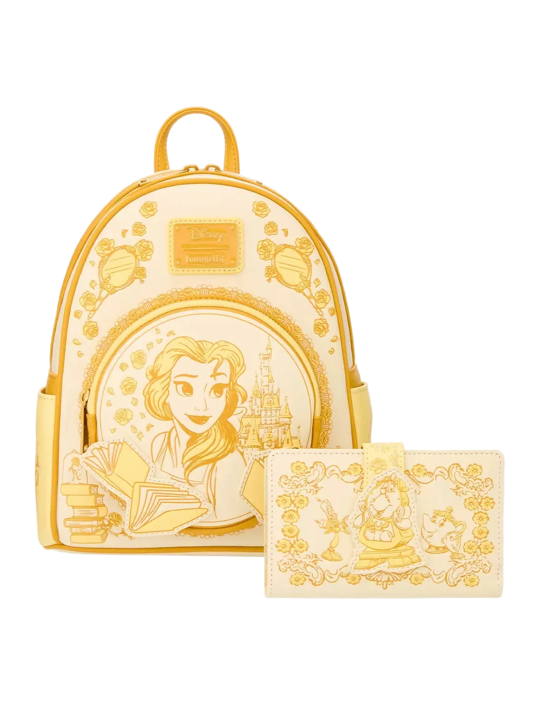 Beauty and the Beast Cogsworth & Friends Tonal Sketch Portrait Wallet Exclusive