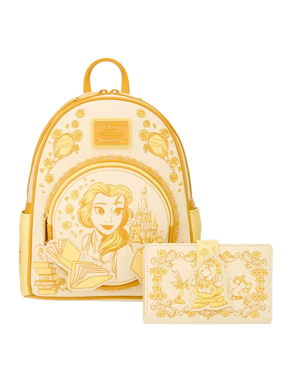 Beauty and the Beast Cogsworth & Friends Tonal Sketch Portrait Wallet Exclusive