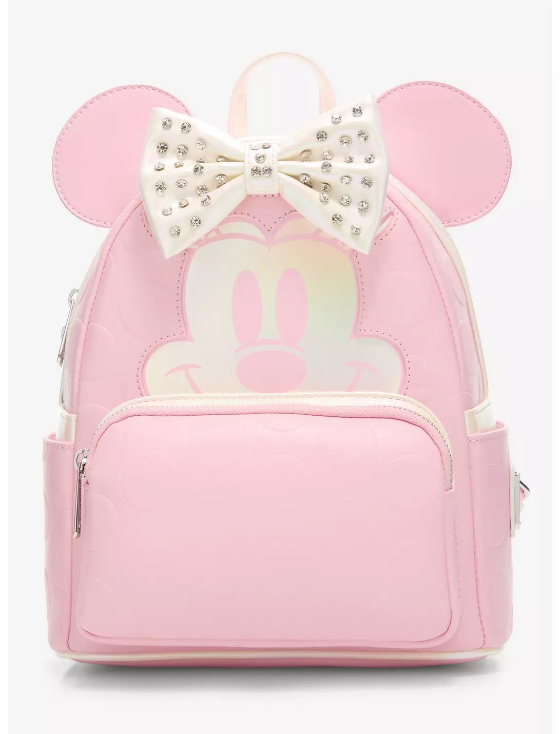 Minnie Mouse Rhinestone Bow Figural Mini Backpack Exclusive Loungefly Disney