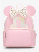 Minnie Mouse Rhinestone Bow Figural Mini Backpack Exclusive Loungefly Disney