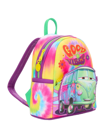 Cars Fillmore Tie-Dye Mini Backpack Exclusive Loungefly Disney Pixar