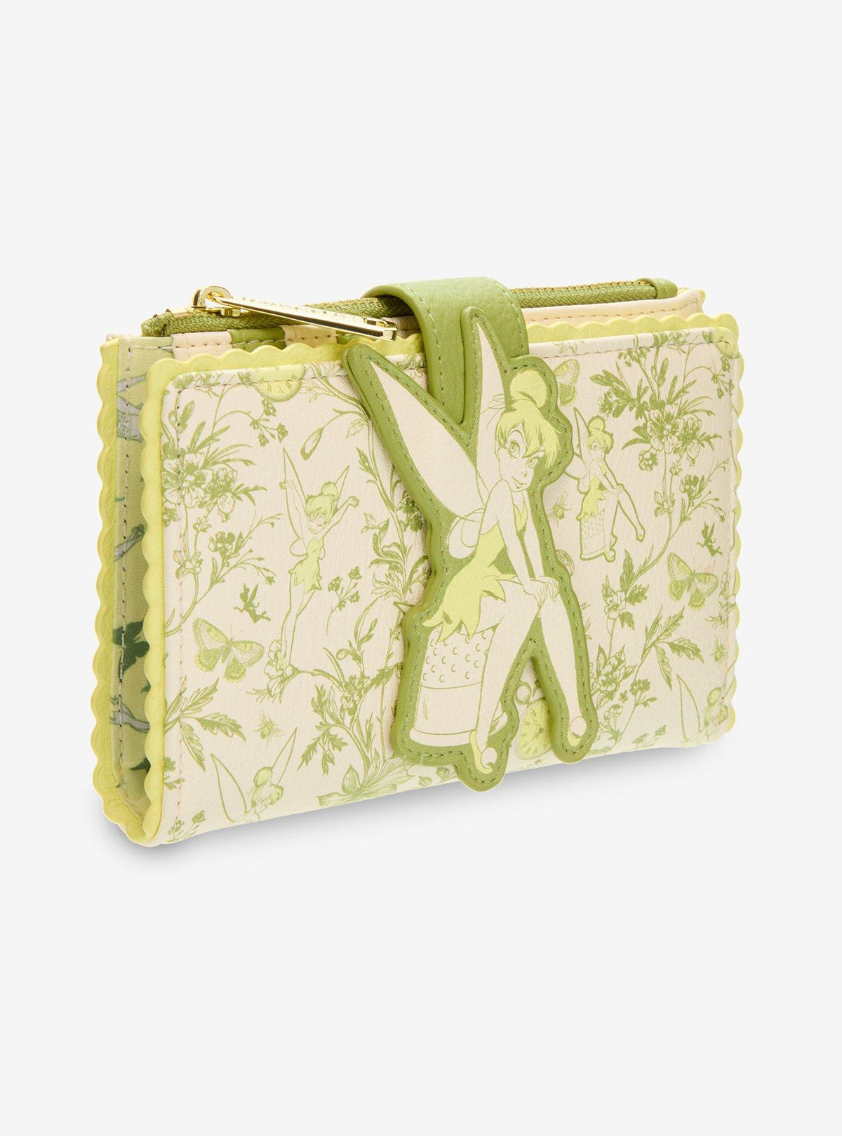 Peter Pan Tinker Bell Floral Allover Print Wallet