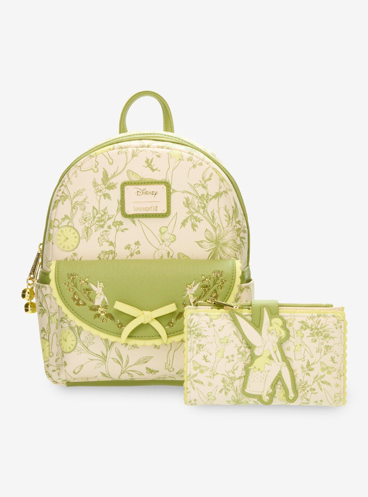 Peter Pan Tinker Bell Floral Allover Print Wallet