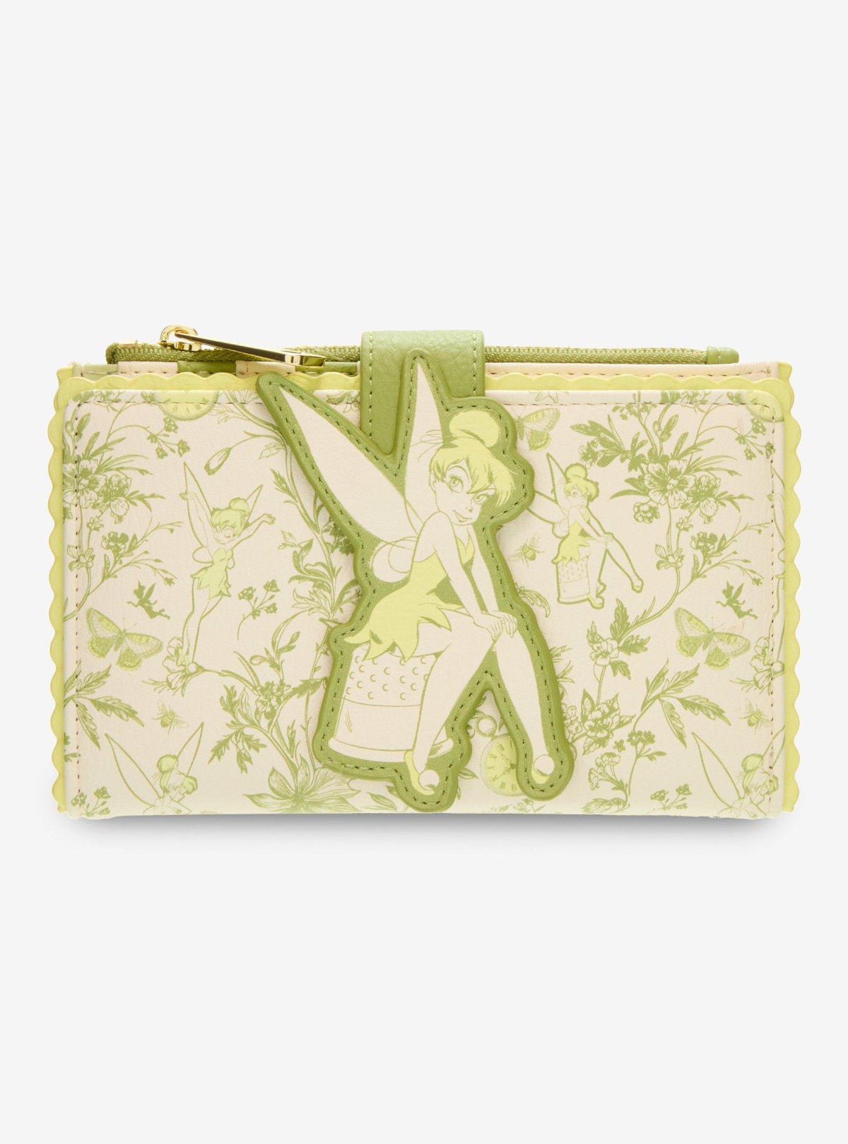 Peter Pan Tinker Bell Floral Allover Print Wallet front