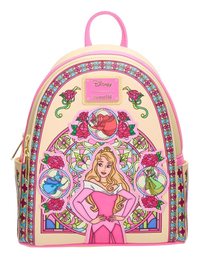 Sleeping Beauty Aurora Stained Glass Portrait Mini Backpack Exclusive Loungefly Disney