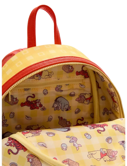 Winnie the Pooh Floral Gingham Mini Backpack Exclusive Loungefly Disney