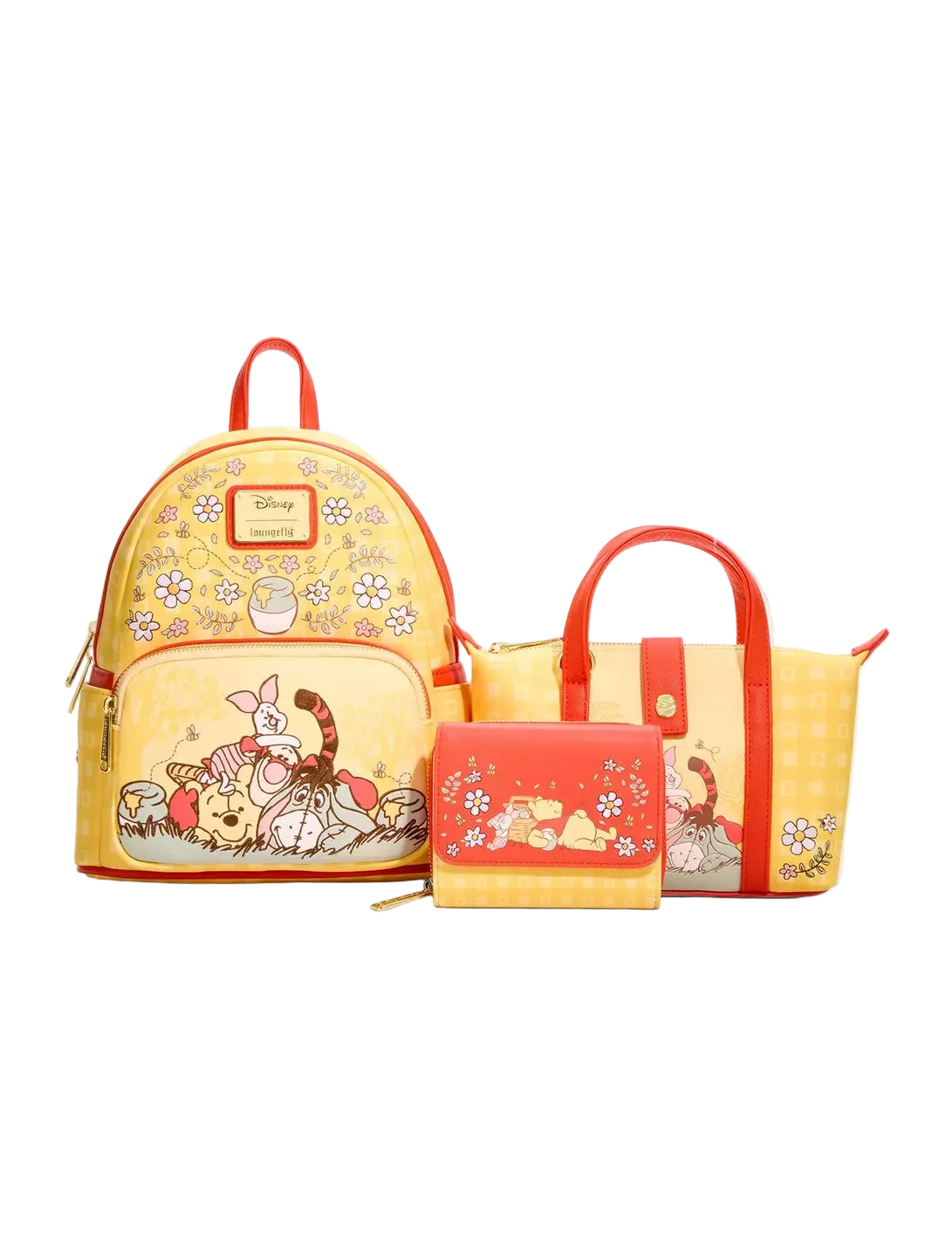 Winnie the Pooh Floral Gingham Mini Backpack Exclusive Loungefly Disney