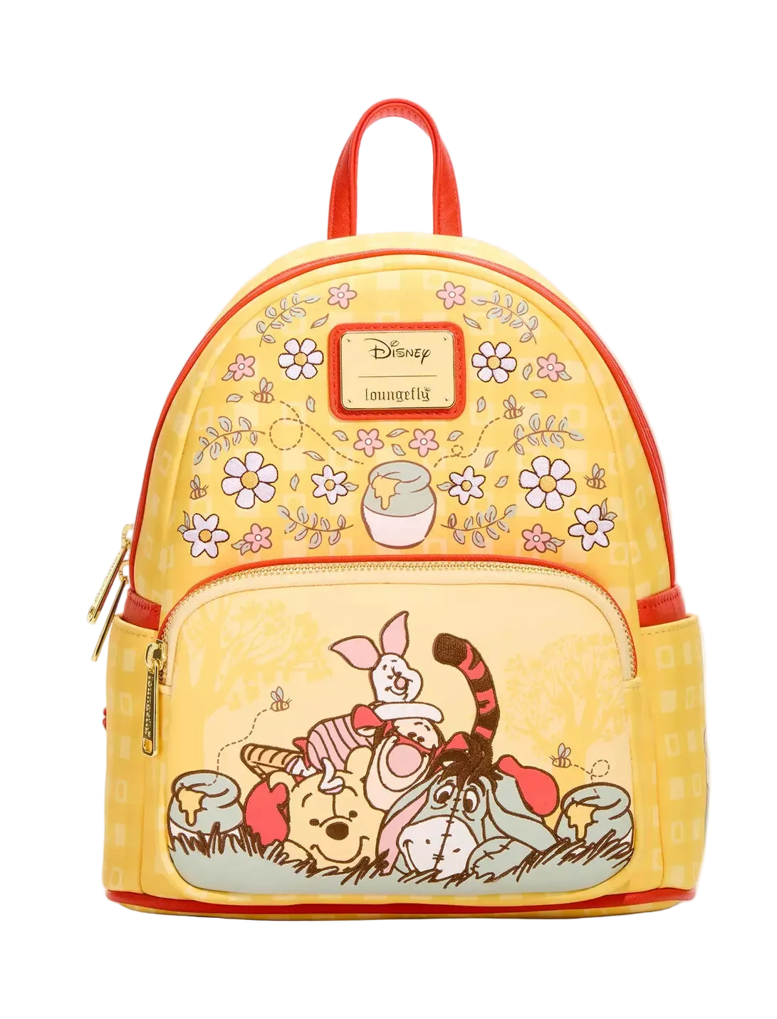 Winnie the Pooh Floral Gingham Mini Backpack Exclusive Loungefly Disney
