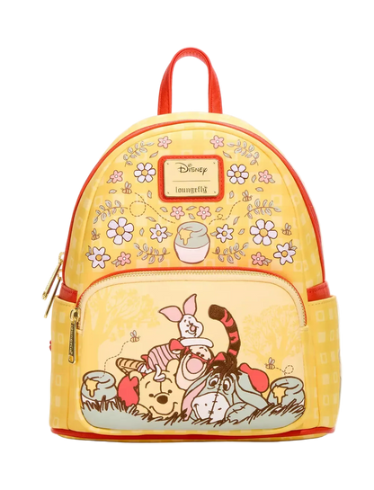 Winnie the Pooh Floral Gingham Mini Backpack Exclusive Loungefly Disney