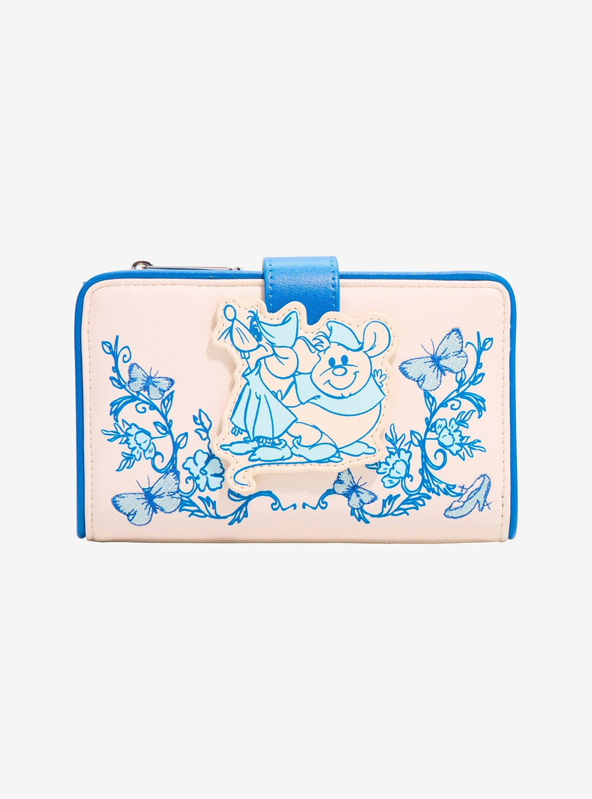 Cinderella Tonal Floral Jaq & Gus Wallet front
