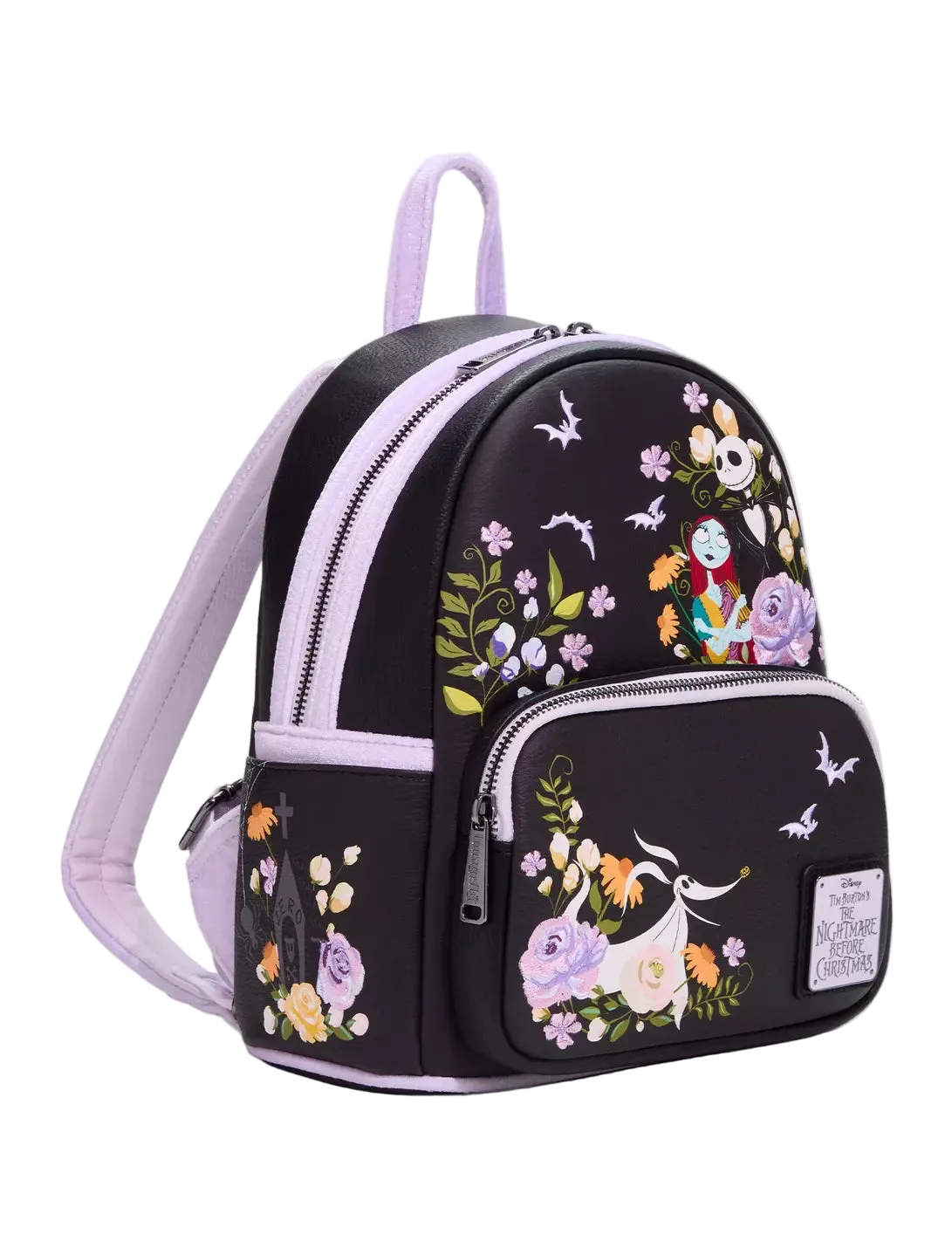 The Nightmare Before Christmas Floral Mini Backpack Exclusive Loungefly Disney